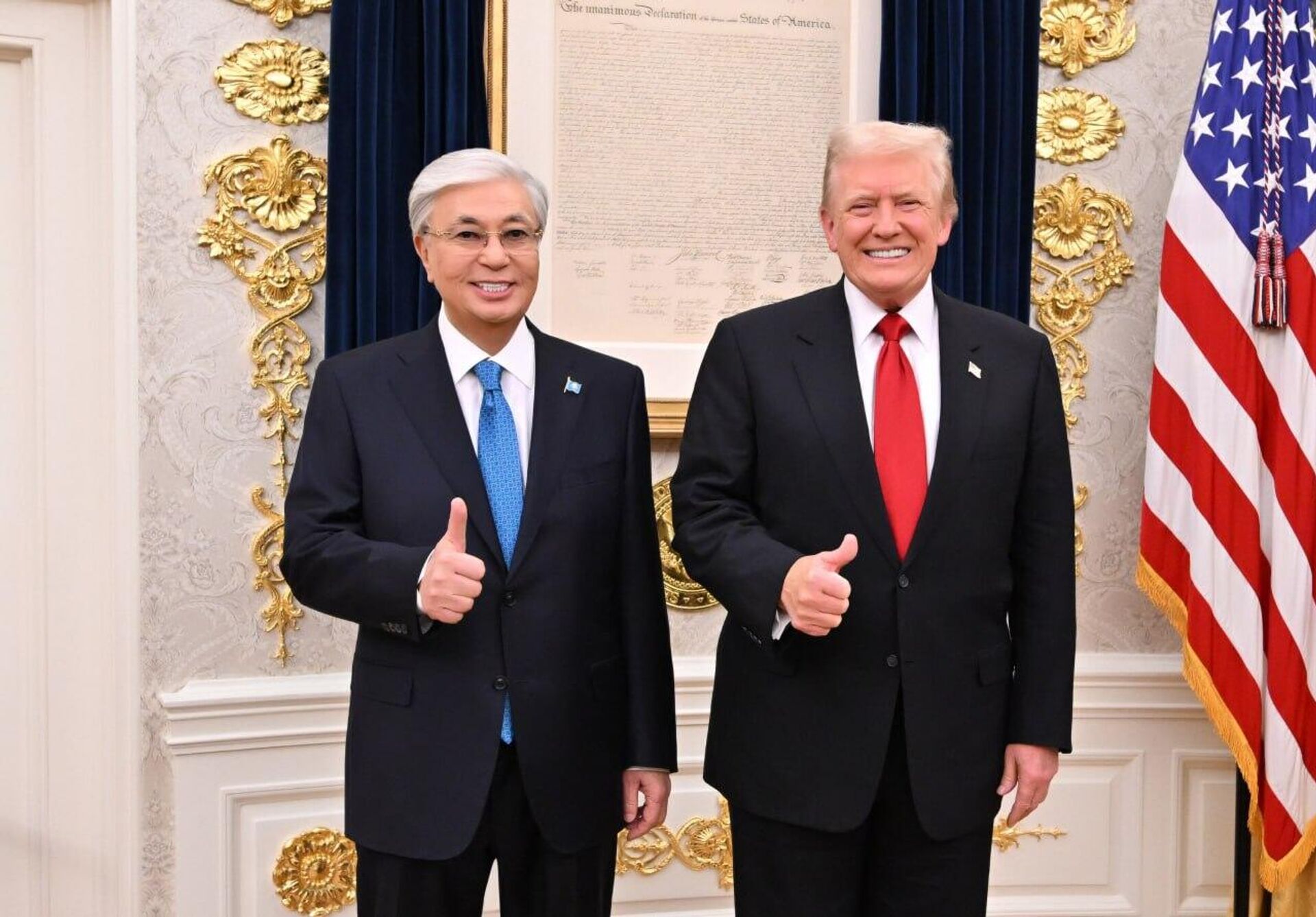 Встреча Дональда Трампа и Касым-Жомарта Токаева в Белом Доме - Sputnik Казахстан, 1920, 07.11.2025