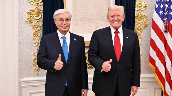 Касым-Жомарт Токаев и Дональд Трамп в Белом Доме, архивное фото - Sputnik Казахстан