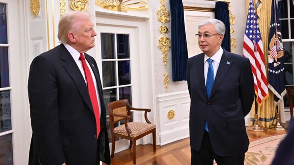 Встреча Дональда Трампа и Касым-Жомарта Токаева в Белом Доме, архивное фото - Sputnik Казахстан