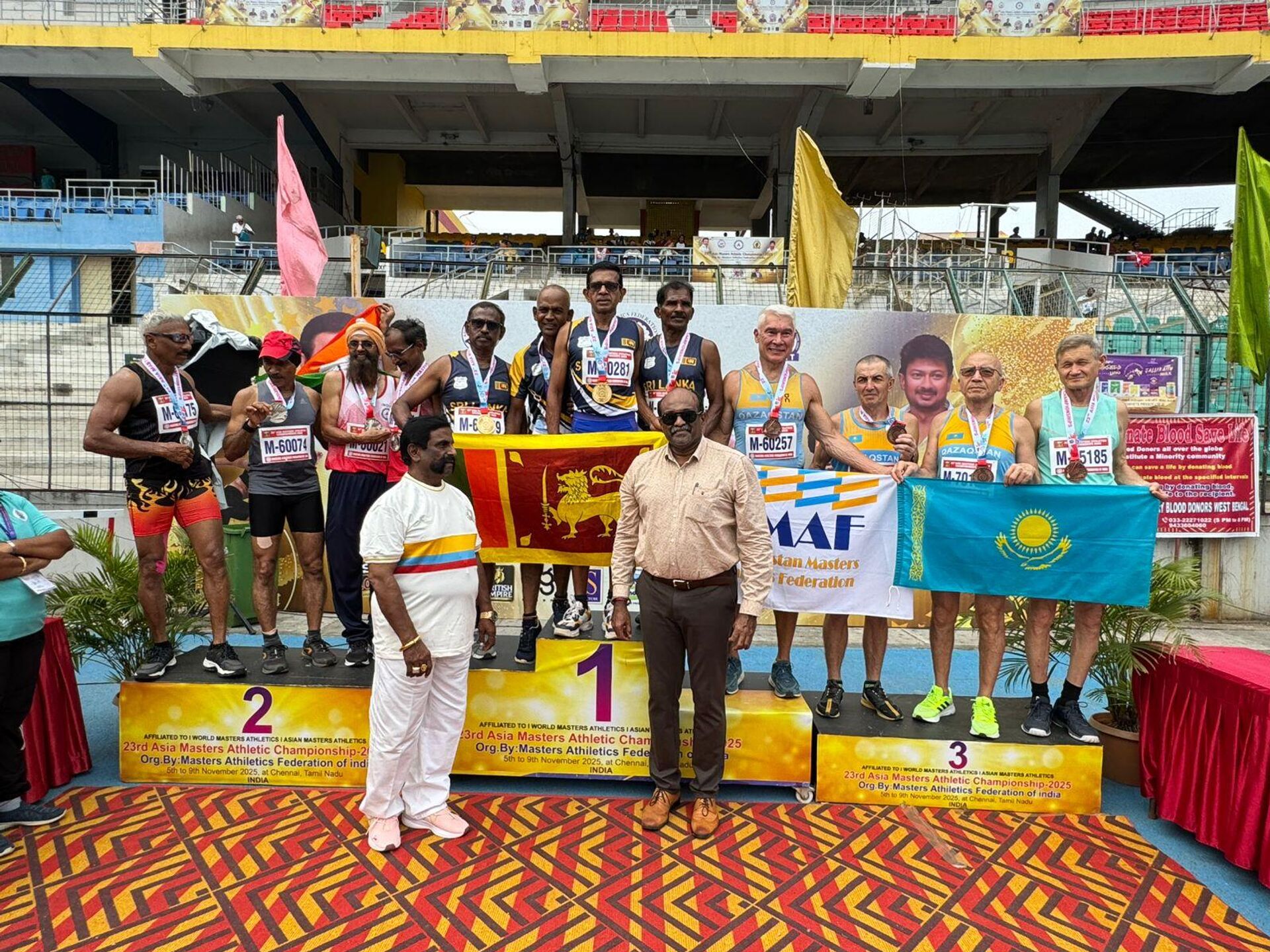 71-летний казахстанец завоевал пять медалей на чемпионате Азии по легкой атлетике - Sputnik Казахстан, 1920, 12.11.2025