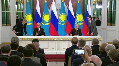 Токаев и Путин подписали Декларацию о всеобъемлющем стратегическом партнерстве и союзничестве России и Казахстана