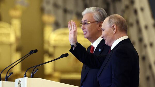 Переговоры президента Владимира Путина и президента Казахстана Касым-Жомарта Токаева - Sputnik Қазақстан