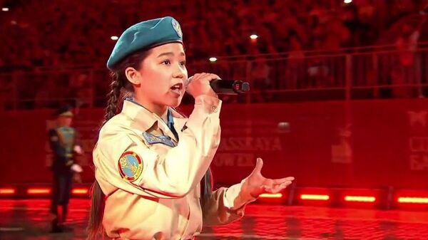 Солистка творческой студии Жас сарбаз Жасмина Тузелова - Sputnik Казахстан