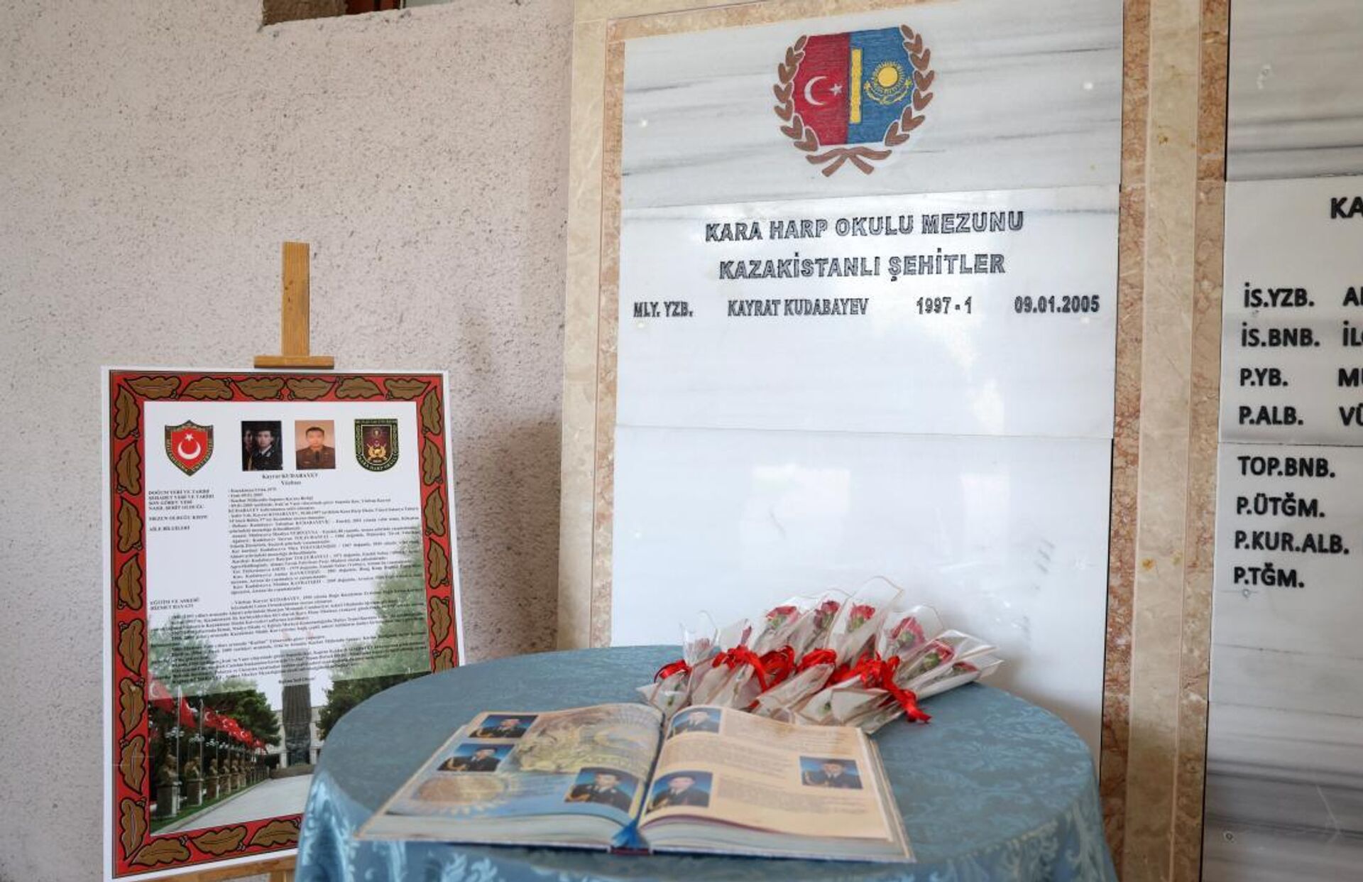 В военном вузе Турции открыли мемориальную доску казахстанскому офицеру - Sputnik Қазақстан, 1920, 22.11.2025