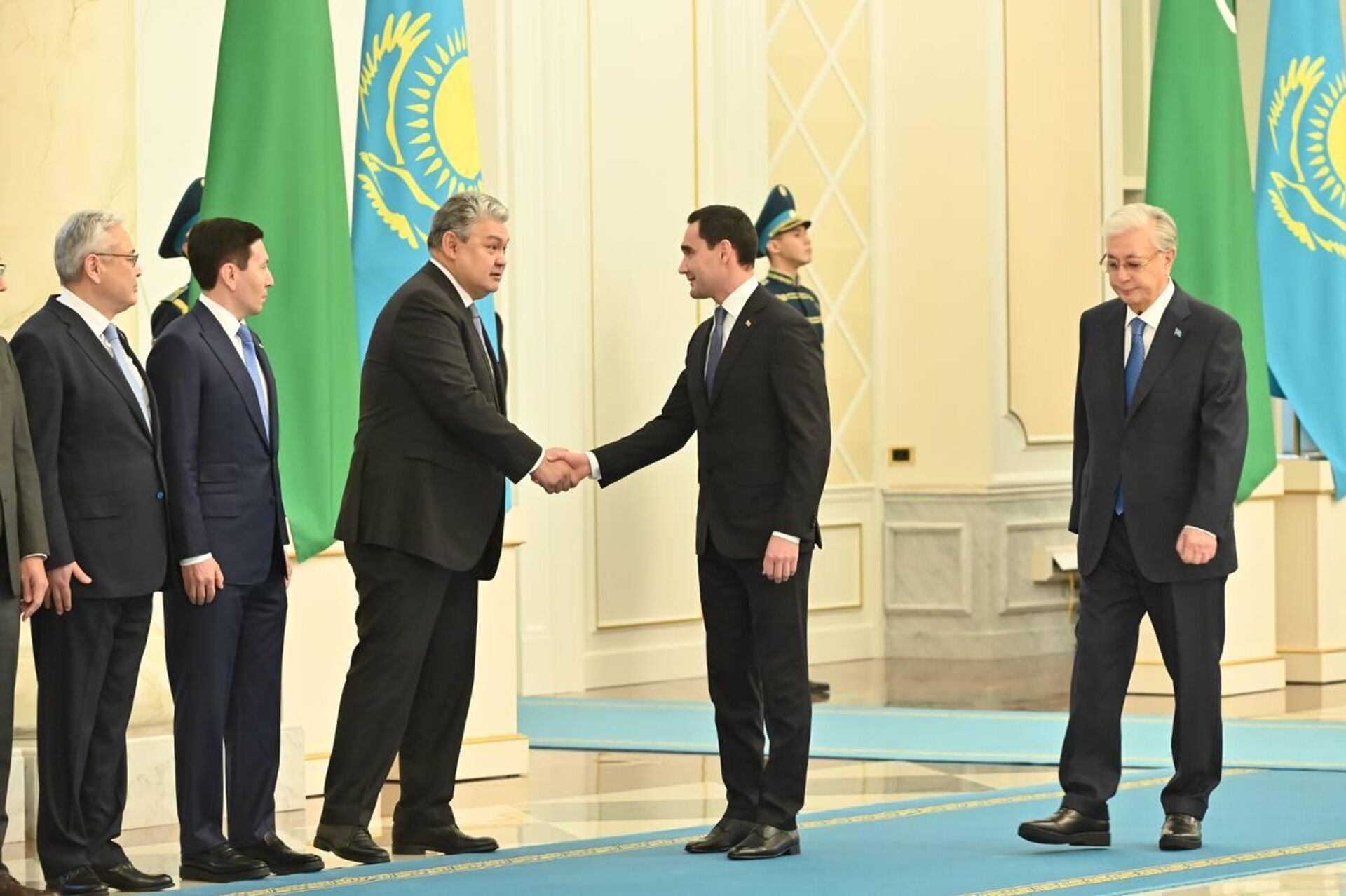 Торжественная встреча президента Туркменистана в Акорде - Sputnik Казахстан, 1920, 25.11.2025