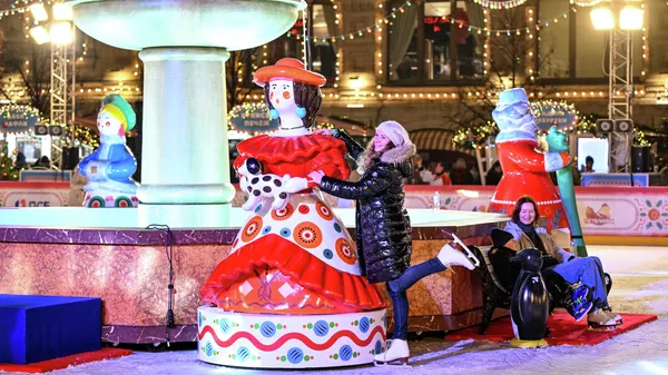 Открытие ГУМ-катка на Красной площади  - Sputnik Казахстан