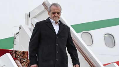 Прилет президента Ирана Масуда Пезешкиана в Москву, архивное фото