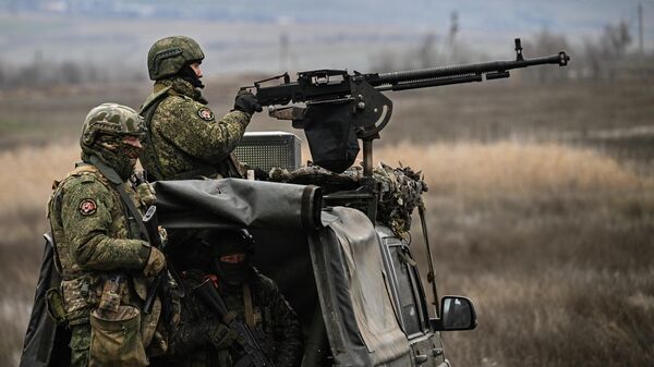Боевое слаживание военнослужащих 123-й мотострелковой бригады группировки Юг - Sputnik Казахстан
