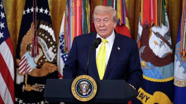 Президент США Дональд Трамп - Sputnik Казахстан