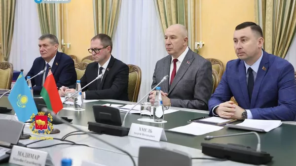 Посол Казахстана в Беларуси Тимур Жаксылыков встретился с председателем Гродненского облисполкома Юрием Караевым - Sputnik Казахстан