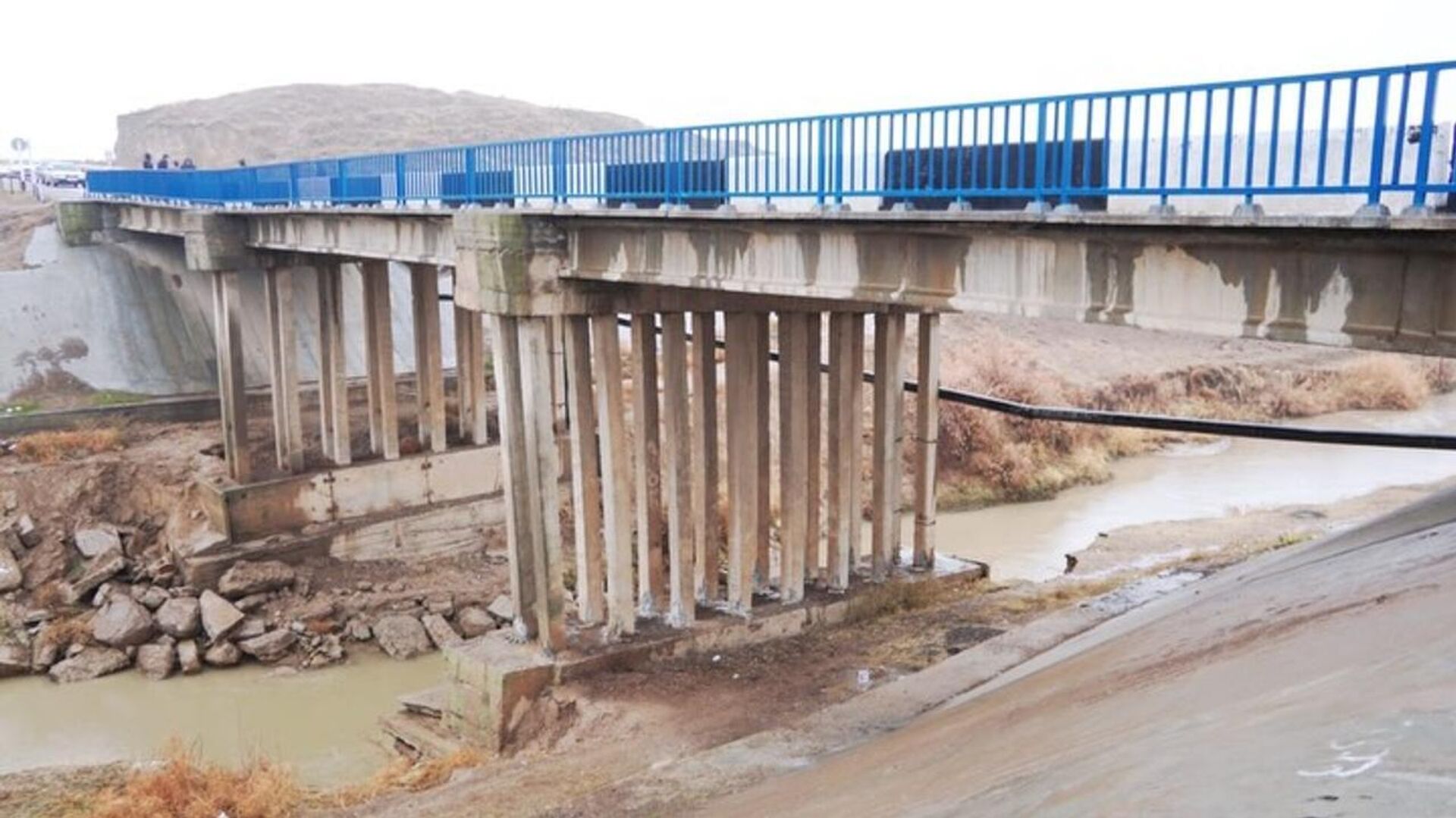 Мост обрушился в Келесском районе Туркестанской области - Sputnik Казахстан, 1920, 18.12.2025