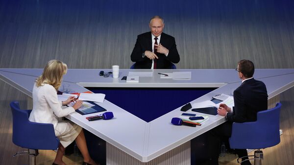 Итоги года с Владимиром Путиным - Sputnik Казахстан