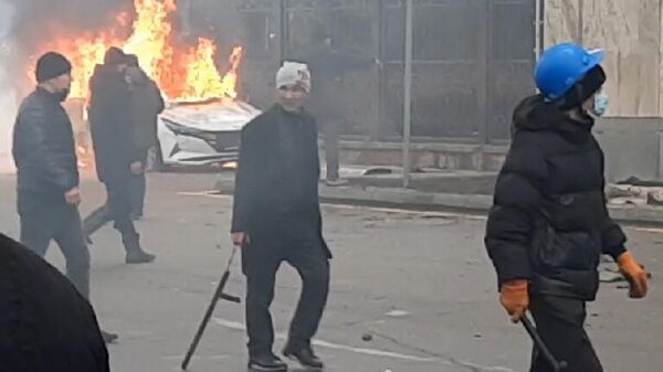 Беспорядки во время январских событий, архивное фото - Sputnik Казахстан