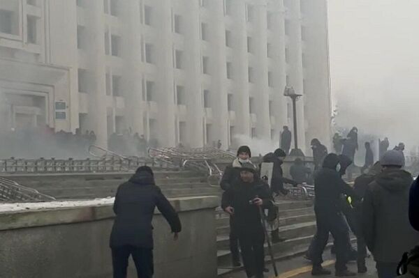 Алматы, 5 қаңтар 2022 жыл. Әкімдік ғимараты - Sputnik Қазақстан