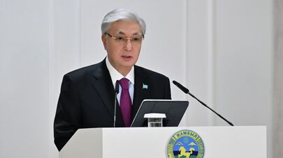 Касым-Жомарт Токаев на встрече с общественностью Жамбылской области