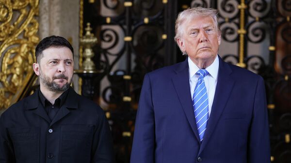 Встреча Зеленского и Трампа во Флориде - Sputnik Қазақстан