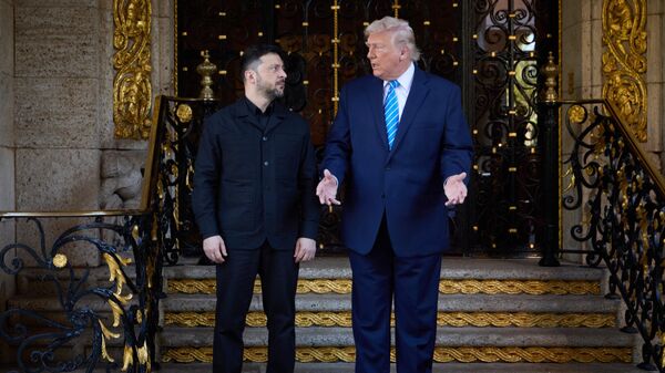 Владимир Зеленский и Дональд Трамп встретились во Флориде - Sputnik Казахстан