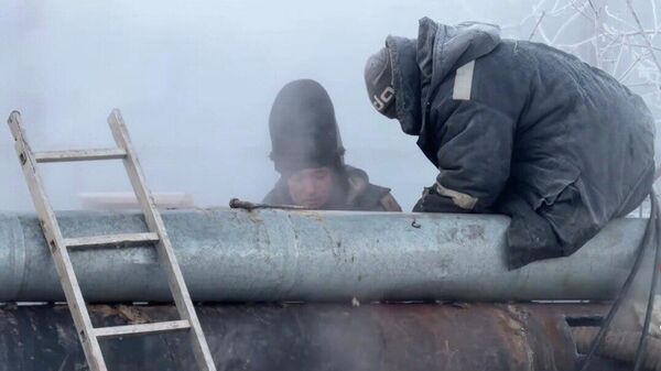 Ремонт трубопровода в Темиртау - Sputnik Казахстан