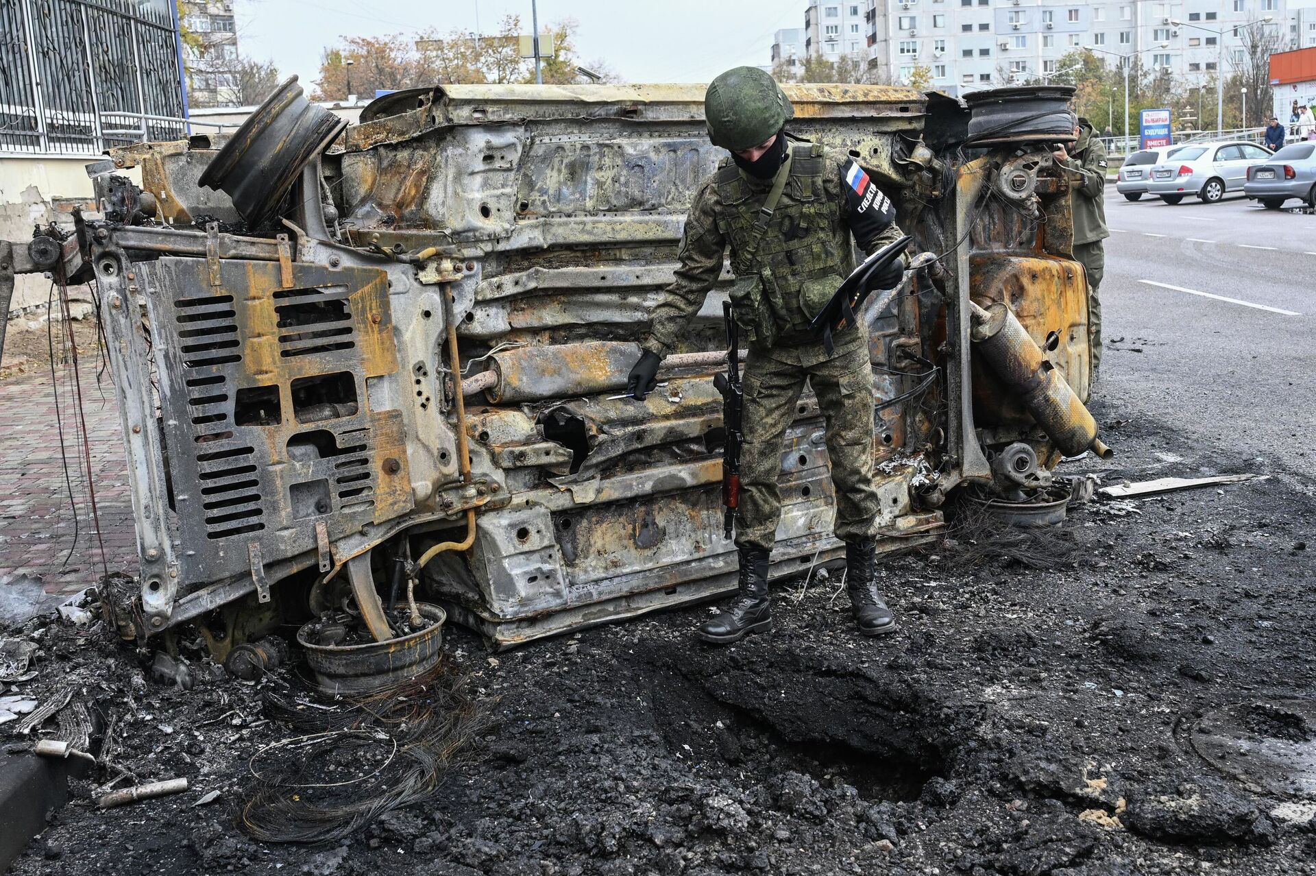 Последствия обстрела Энергодара - Sputnik Казахстан, 1920, 15.01.2026