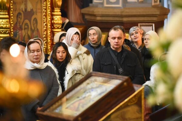 Праздничная крещенская служба в Алматы  
 - Sputnik Казахстан