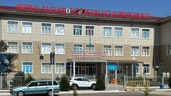 Меркенская районная больница, архивное фото - Sputnik Казахстан