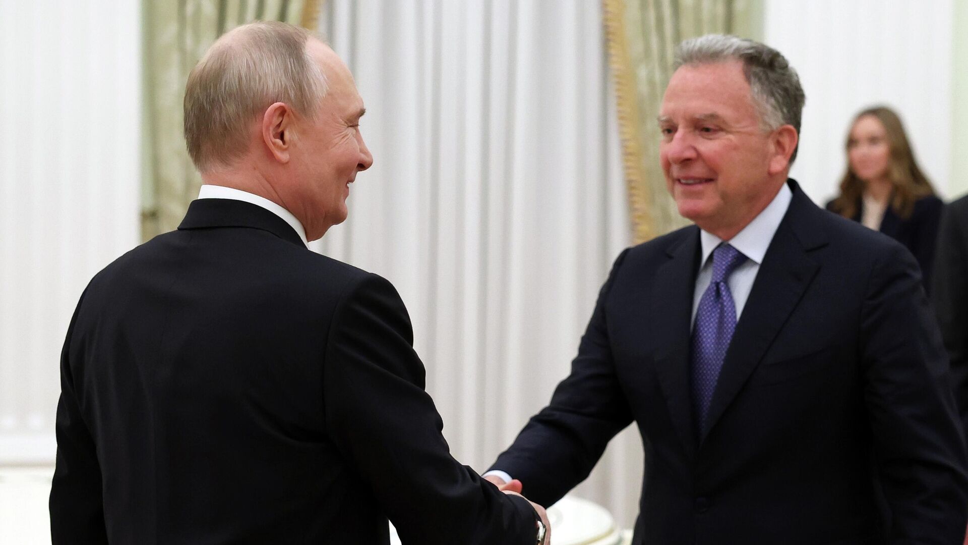 Встреча президента Владимира Путина и спецпосланника президента США Стивена Уиткоффа Встреча президента Владимира Путина и спецпосланника президента США Стивена Уиткоффа - Sputnik Қазақстан, 1920, 23.01.2026