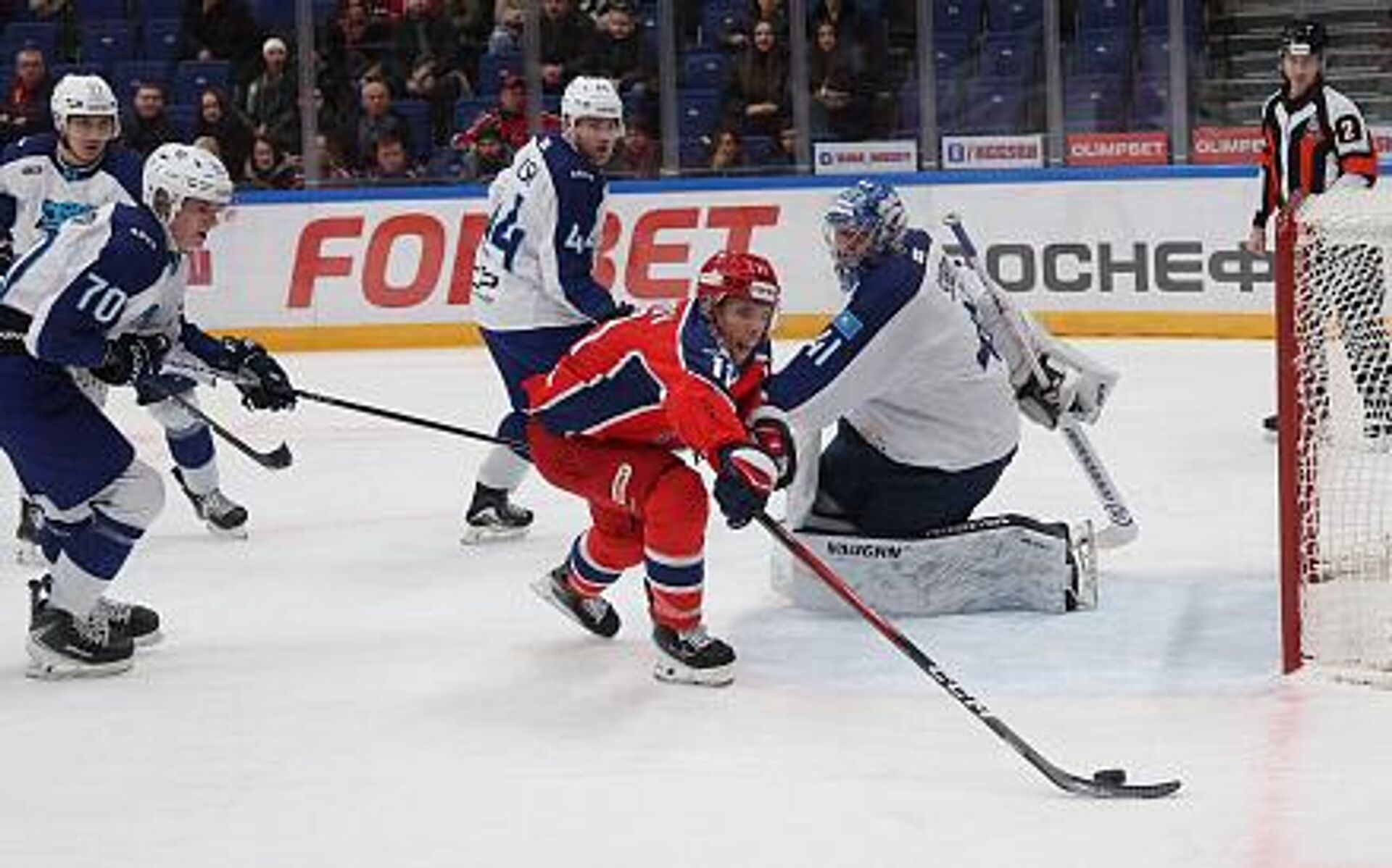 Матч между ХК Барыс и ХК ЦСКА - Sputnik Казахстан, 1920, 23.01.2026