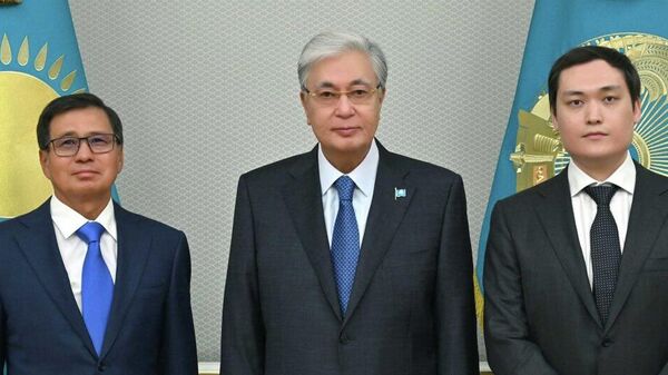 Касым-Жомарт Токаев принял казахстанских IT-предпринимателей Ерзата Дулата и Мурата Абдрахманова   - Sputnik Казахстан