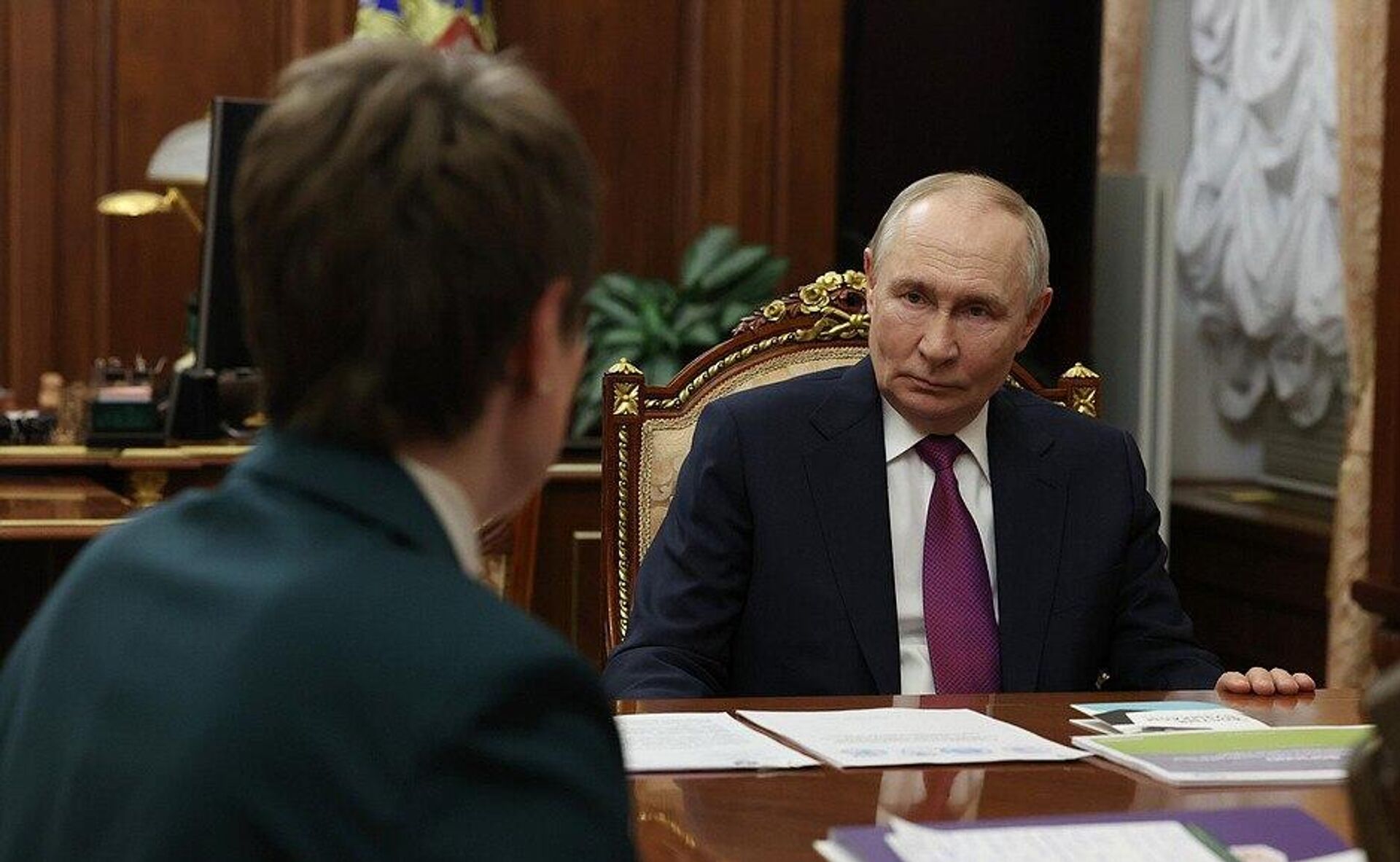 Президент России Владимир Путин принял руководителя фонда Талант и успех Елену Шмелеву - Sputnik Казахстан, 1920, 29.01.2026