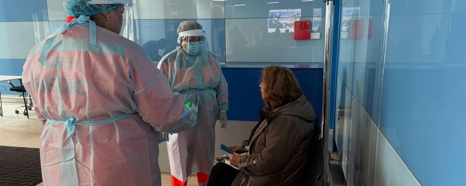 В аэропорту Алматы прошли учения по выявлению и изоляции особо опасных инфекций, включая вирус Нипах В аэропорту Алматы прошли учения по выявлению и изоляции особо опасных инфекций, включая вирус Нипах - Sputnik Казахстан, 1920, 30.01.2026