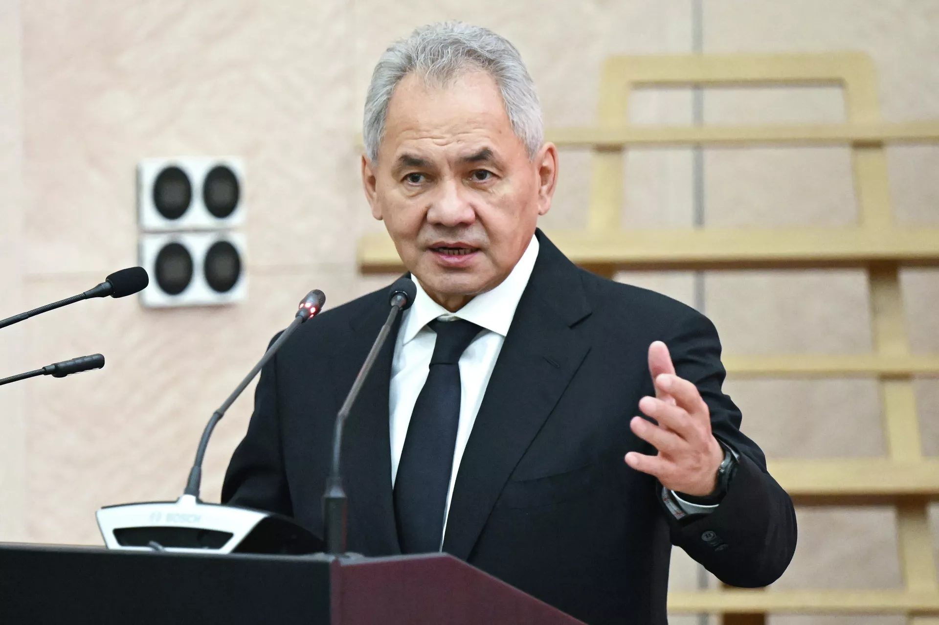 Секретарь Совета безопасности РФ Сергей Шойгу на презентации документальных сборников Республики – фронту 1941-1945 - Sputnik Казахстан, 1920, 06.02.2026