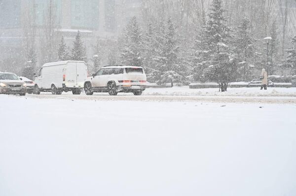 Снегопад в Астане - Sputnik Казахстан