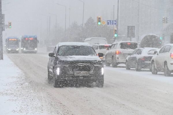 Снегопад в Астане - Sputnik Казахстан