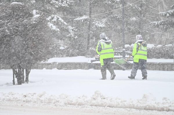 Снегопад в Астане - Sputnik Казахстан