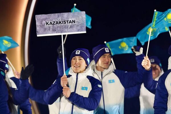 Национальная сборная Казахстана на Олимпийских играх в Италии - Sputnik Казахстан