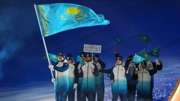 Национальная сборная Казахстана на Олимпийских играх в Италии - Sputnik Казахстан