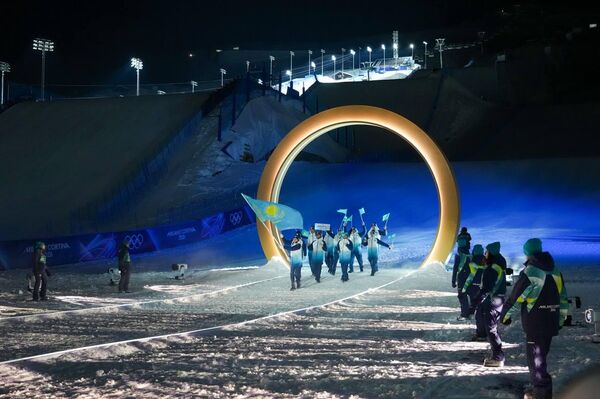 Национальная сборная Казахстана на Олимпийских играх в Италии - Sputnik Казахстан