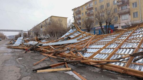 Последствия урагана в Жамбылской области  - Sputnik Казахстан