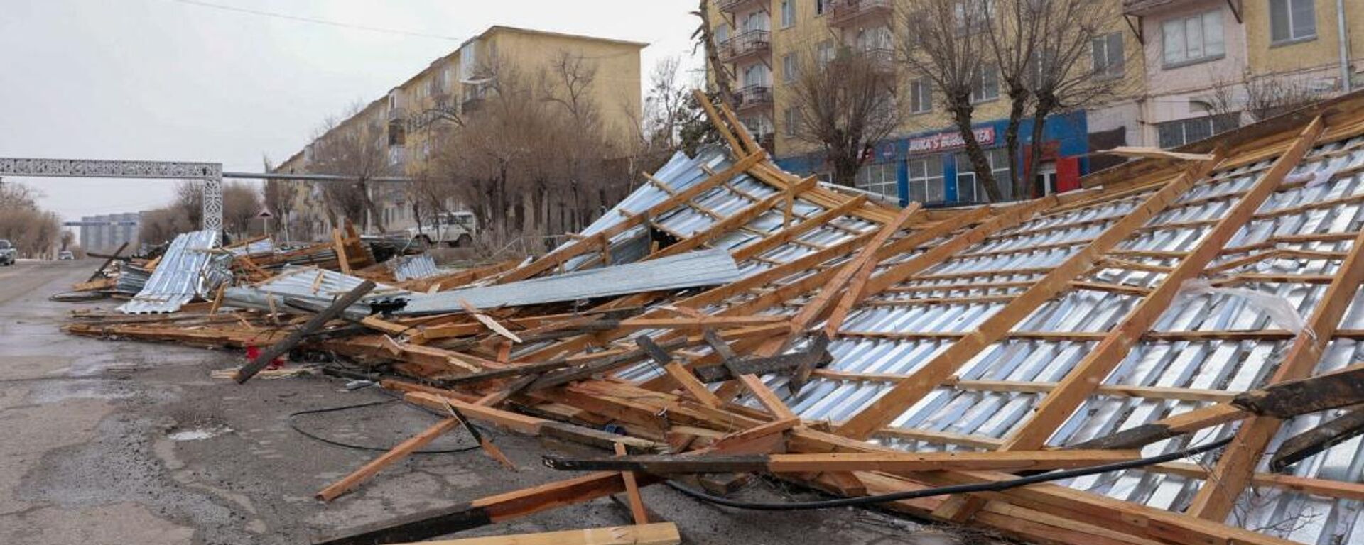 Последствия урагана в Жамбылской области  - Sputnik Казахстан, 1920, 06.02.2026