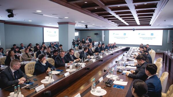 Cеминар для представителей монгольского бизнеса по вопросам, связанным с вступлением в силу Временного торгового соглашения между ЕАЭС - Sputnik Казахстан