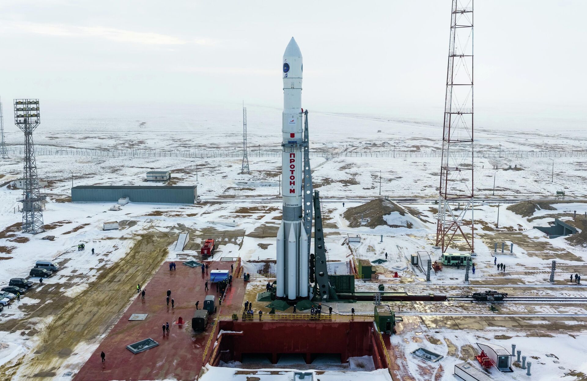 Вывоз РН Протон-М со спутником Электро-Л на стартовый комплекс космодрома Байконур - Sputnik Казахстан, 1920, 12.02.2026