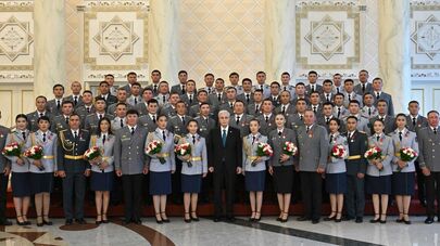 Касым-Жомарт Токаев с победителями международного турнира UAE SWAT Challenge-2026