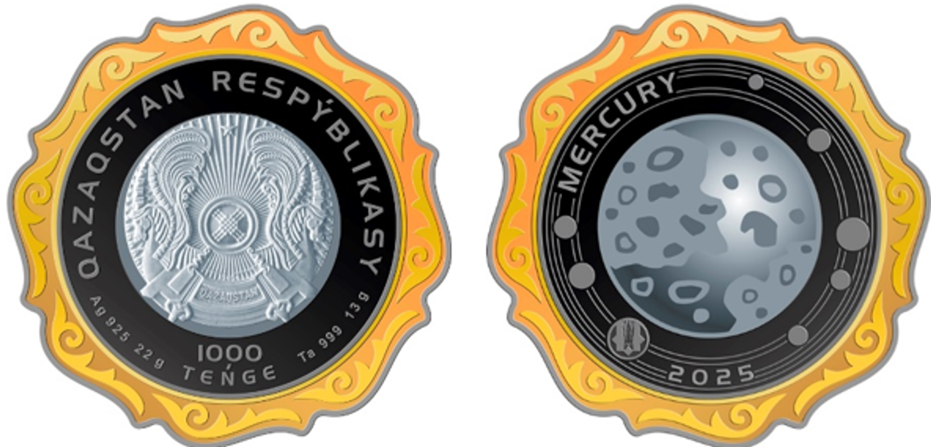 Коллекционная монета Mercury - Sputnik Казахстан, 1920, 18.02.2026