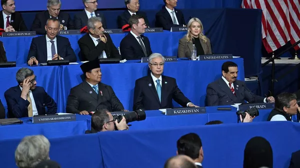 Касым-Жомарт Токаев принимает участие в инаугурационном заседании Совета мира в Вашингтоне - Sputnik Қазақстан