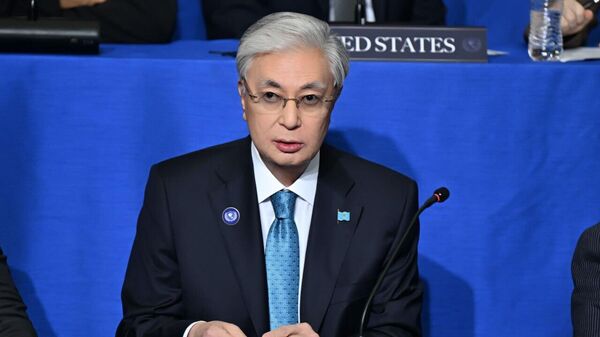 Токаев на заседании Совета мира в Вашингтоне - Sputnik Казахстан