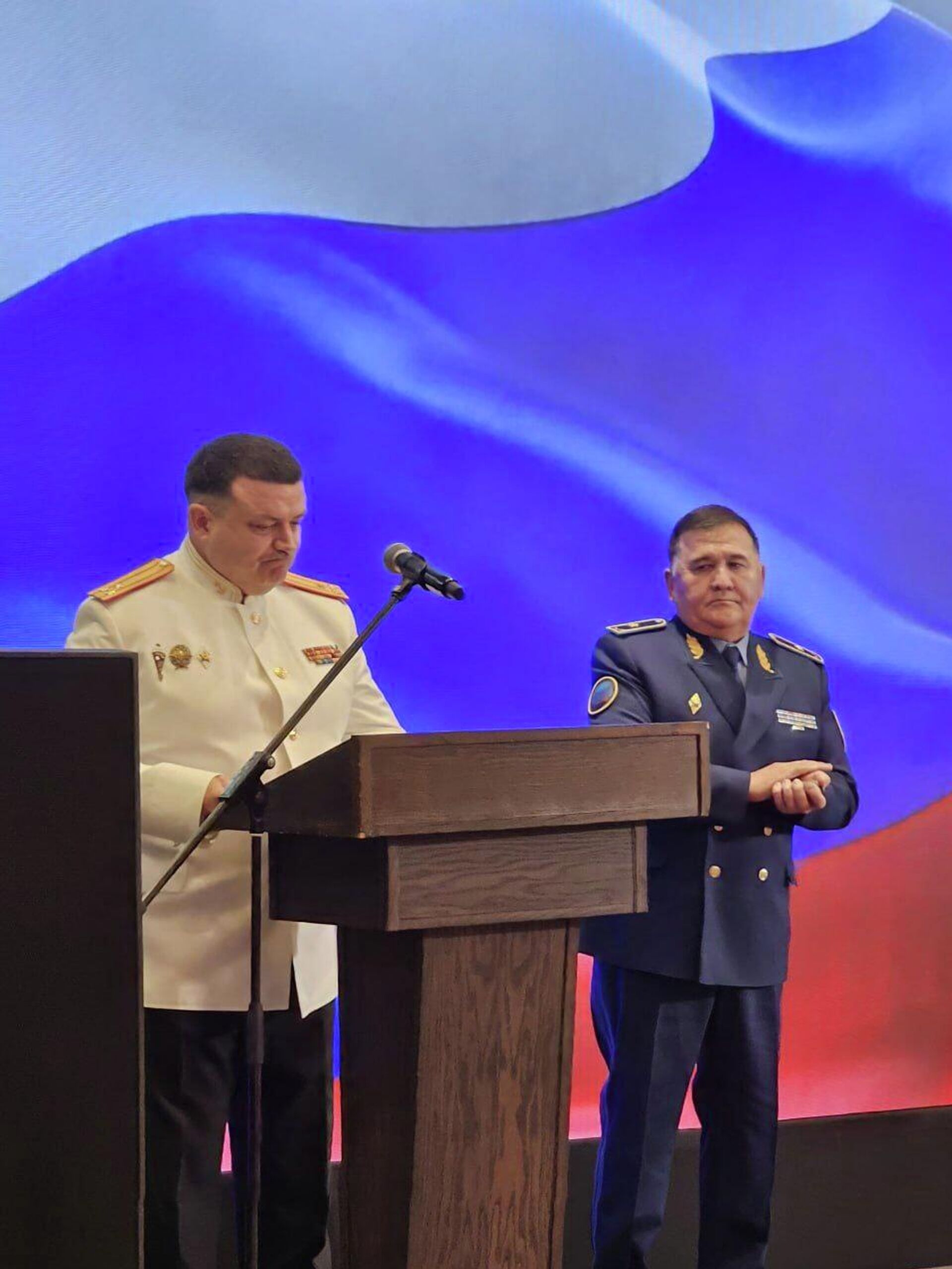 Торжественный прием в посольстве России в Казахстане ко Дню защитников Отечества Торжественный прием в посольстве России в Казахстане ко Дню защитников Отечества - Sputnik Казахстан, 1920, 21.02.2026