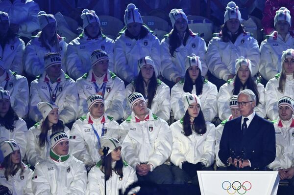 Церемония закрытия XXV Олимпийских игр в Вероне Церемония закрытия XXV Олимпийских игр в Вероне - Sputnik Казахстан