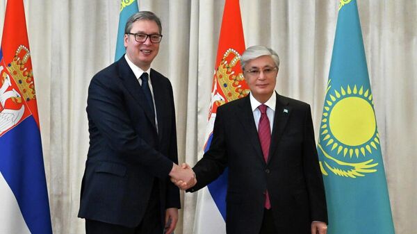 Александр Вучич и Касым-Жомарт Токаев, архивное фото - Sputnik Казахстан