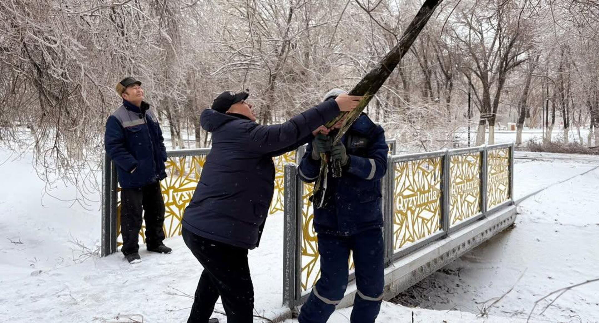 Последствия непогоды устраняет акимат Кызылорды - Sputnik Қазақстан, 1920, 26.02.2026