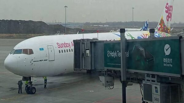 SCAT выполнил рейс из Маската - Sputnik Казахстан